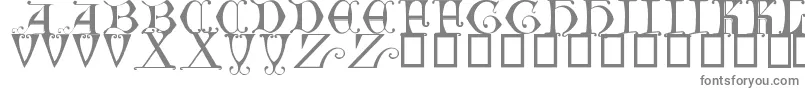 Шрифт BritishMuseum14thC. – серые шрифты на белом фоне