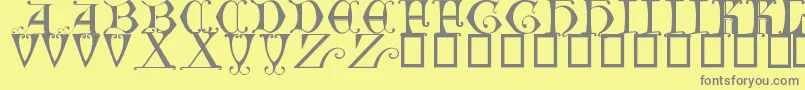 BritishMuseum14thC. Font – Gray Fonts on Yellow Background