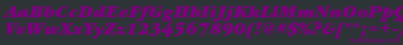GaramondbookbttBolditalic Font – Purple Fonts on Black Background