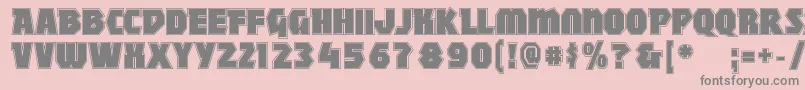 Шрифт Mightycontour – серые шрифты на розовом фоне