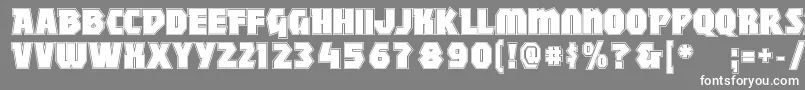 Mightycontour Font – White Fonts on Gray Background