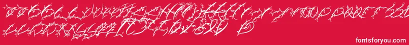 FtfLeafyLopstonesia Font – White Fonts on Red Background