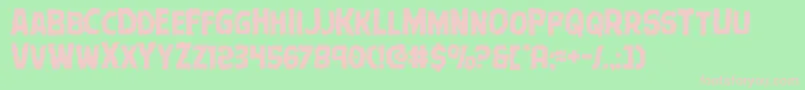 Terrorbabblemangle Font – Pink Fonts on Green Background