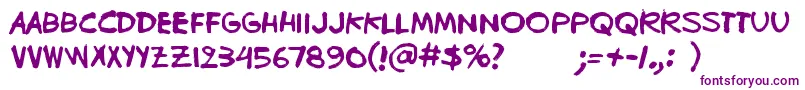 Bugghet Font – Purple Fonts on White Background