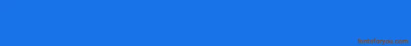 Ugo3DRain-Schriftart – Braune Schriften auf blauem Hintergrund