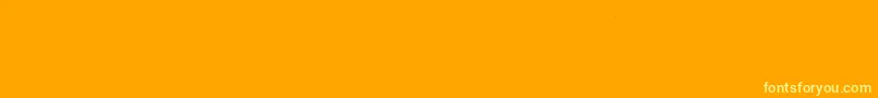 Ugo3DRain Font – Yellow Fonts on Orange Background