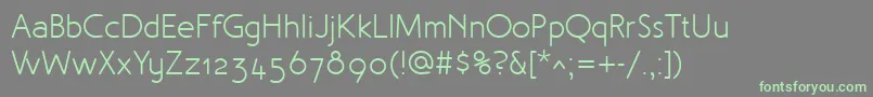 Шрифт MalvernOsf – зелёные шрифты на сером фоне