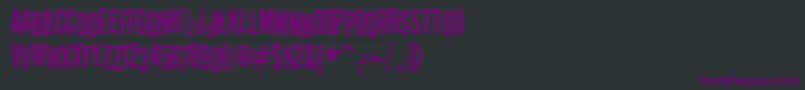 Stereofidelic Font – Purple Fonts on Black Background
