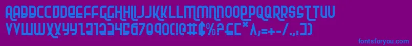 Шрифт Rokikier – синие шрифты на фиолетовом фоне