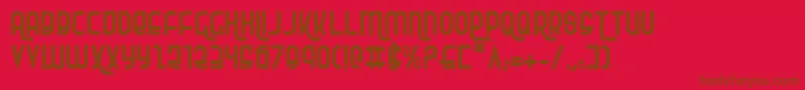 Шрифт Rokikier – коричневые шрифты на красном фоне