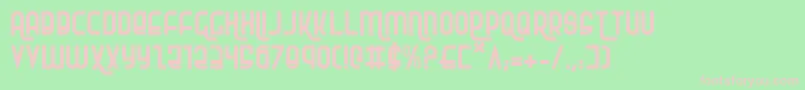 Шрифт Rokikier – розовые шрифты на зелёном фоне