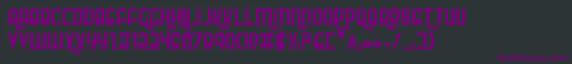 Шрифт Rokikier – фиолетовые шрифты на чёрном фоне