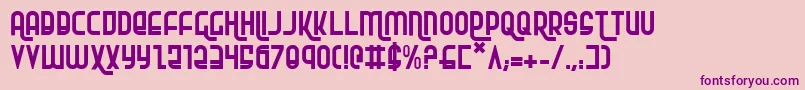 Шрифт Rokikier – фиолетовые шрифты на розовом фоне