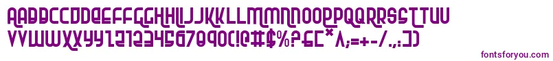 Rokikier-fontti – violetit fontit valkoisella taustalla