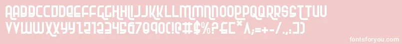 Шрифт Rokikier – белые шрифты на розовом фоне