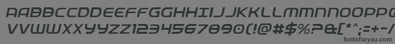 Weitere Informationen zur Fedservicelightital-Schriftart Fedservicelightital-Schriftart – Schwarze Schriften auf grauem Hintergrund