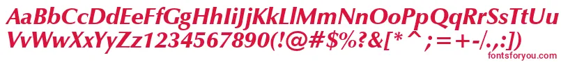 ZapfHumanist601UltraItalicBt Font – Red Fonts