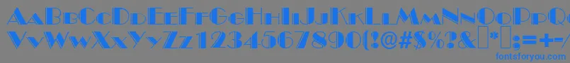B822DecoRegular Font – Blue Fonts on Gray Background
