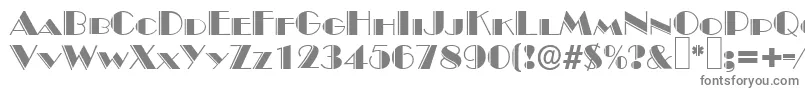 B822DecoRegular Font – Gray Fonts on White Background
