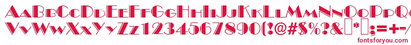 フォントB822DecoRegular – 赤い文字