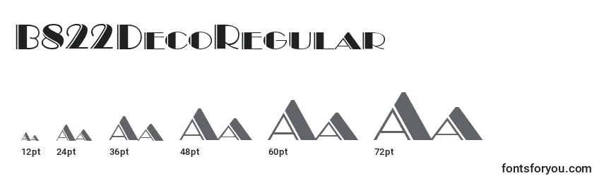 B822DecoRegular Font Sizes