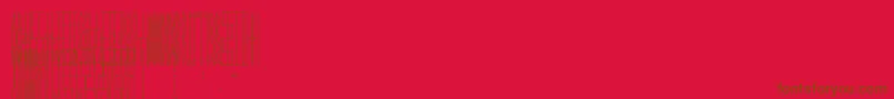 JmhCelaenoRuna-Schriftart – Braune Schriften auf rotem Hintergrund