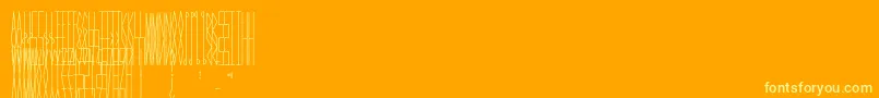 JmhCelaenoRuna Font – Yellow Fonts on Orange Background