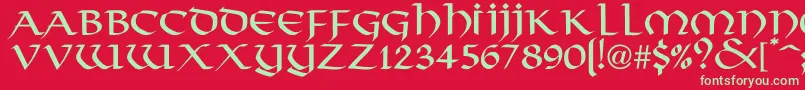 More about VikingNormal Font VikingNormal Font – Green Fonts on Red Background