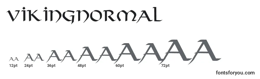 Размеры шрифта VikingNormal
