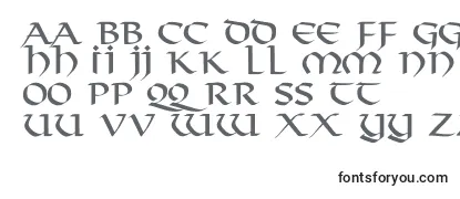 Überblick über die Schriftart VikingNormal