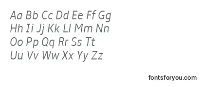 Amble Lightcondenseditalic Font
