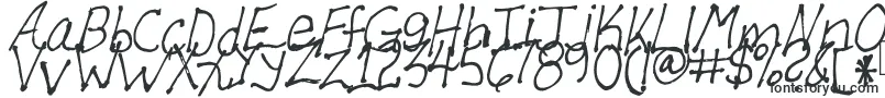 Allen-fontti – Käsinkirjoitetut fontit