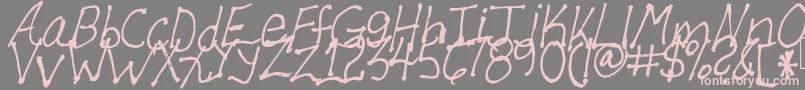 Allen Font – Pink Fonts on Gray Background