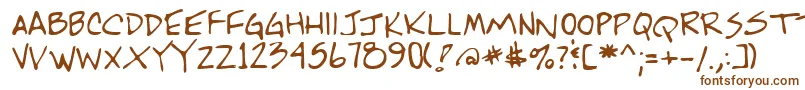 Шрифт Lehn244 – коричневые шрифты