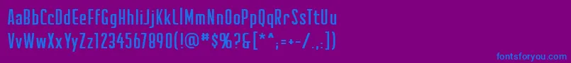 Creatorcreditsbb Font – Blue Fonts on Purple Background