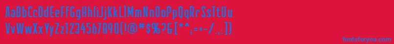 Creatorcreditsbb Font – Blue Fonts on Red Background