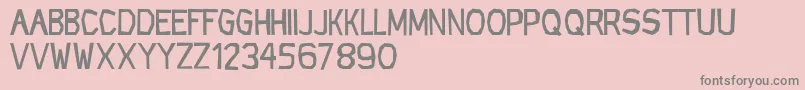 CfrockageRegular-Schriftart – Graue Schriften auf rosa Hintergrund