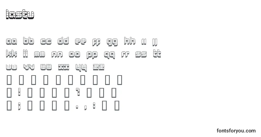 Czcionka Lastu – alfabet, cyfry, specjalne znaki