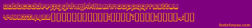 Lastu Font – Orange Fonts on Purple Background