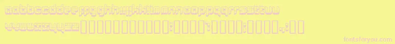 Lastu Font – Pink Fonts on Yellow Background