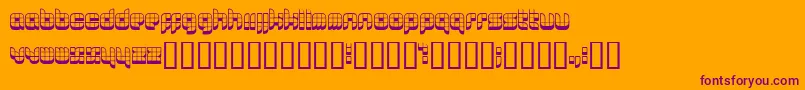 Lastu Font – Purple Fonts on Orange Background