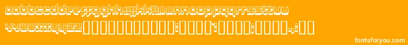 Lastu Font – White Fonts on Orange Background