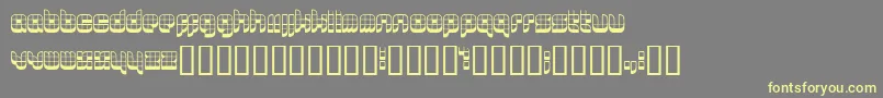 Lastu Font – Yellow Fonts on Gray Background