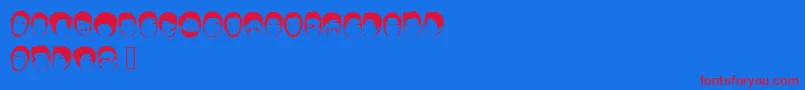 Youtubers Font – Red Fonts on Blue Background