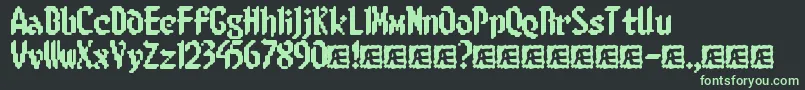 8bitlimr Font – Green Fonts on Black Background