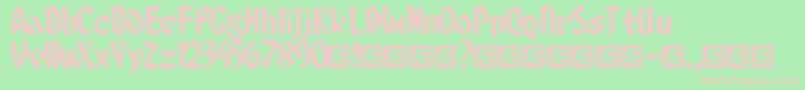 8bitlimr Font – Pink Fonts on Green Background