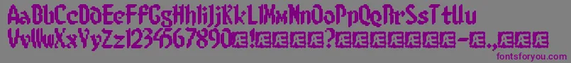 8bitlimr Font – Purple Fonts on Gray Background