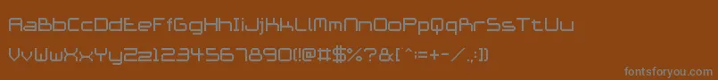 Шрифт AceFuturism – серые шрифты на коричневом фоне