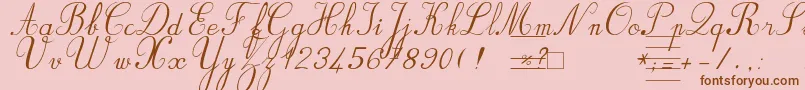 Bvrondit Font – Brown Fonts on Pink Background