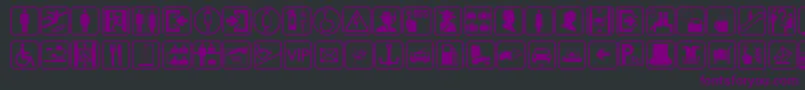 TravesiaTfb Font – Purple Fonts on Black Background